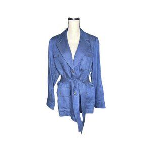 Banana Republic Blue Linen Jacket